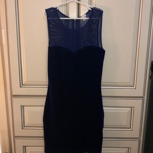 Garage Blue Velvet Dress